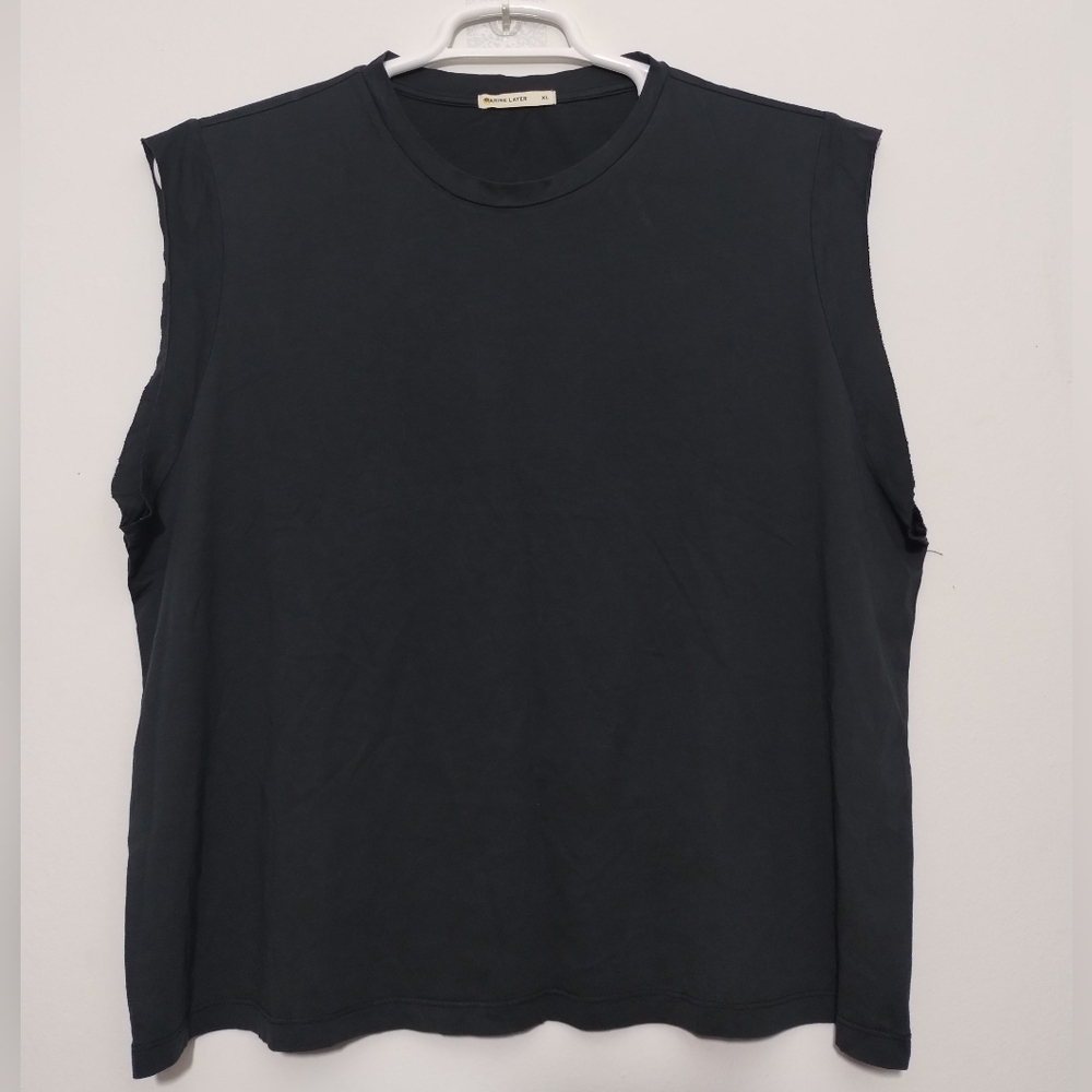 Marine Layer Women's Tee Shirt Cap Sleeve Dz XL Cotton Prepy